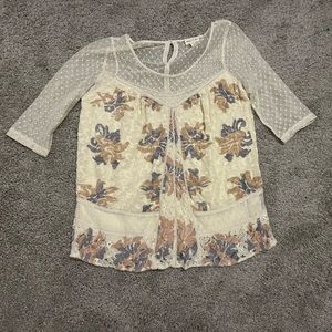 Sheer Embroidered Top